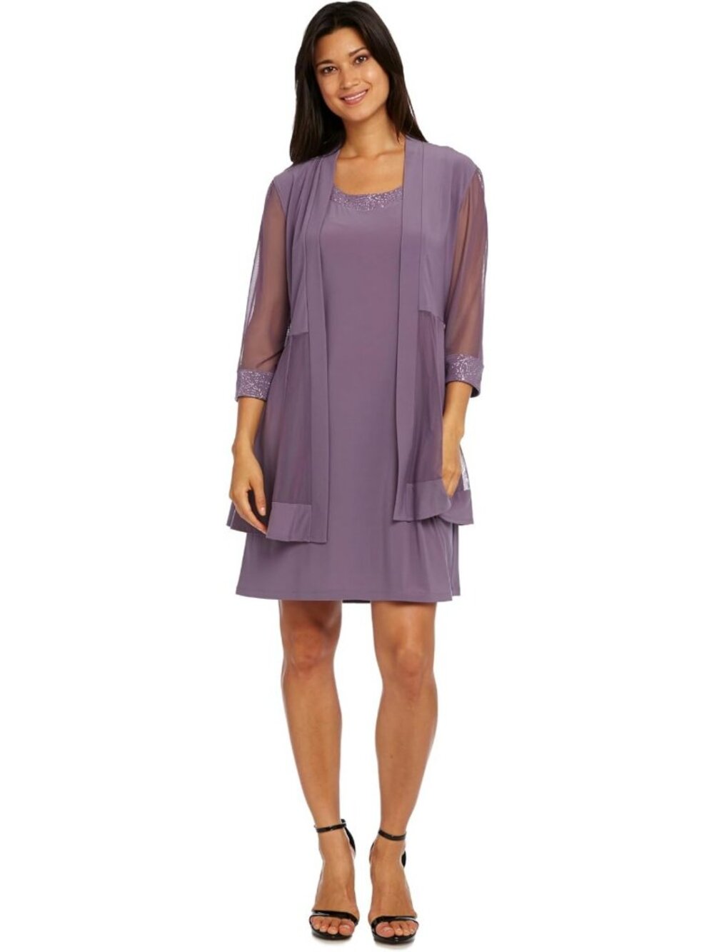Elegant 3/4 Sleeve Swing Shrug Sweater - Perfect Layering Piece for Any Outfit